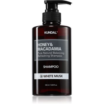 KUNDAL Honey & Macadamia White Musk sampon natural pentru păr uscat și deteriorat - imagine 2